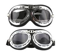 2 Pieces Of Goggles, Retro Goggles, Motorcycle Riding Goggles, Dust Glasses, Windproof Goggles