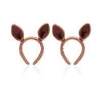 2 Pieces Of Headbands, Kangaroo-Shaped Headbands, Masquerade Headband, Face Wash And Hair Tie, Suitable For Parties And Facial Care.