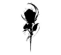 2 Pieces Of Herbal Tattoo Stickers Dark Rose Juice Semi-Permanent Non-Reflective Waterproof Long-Lasting