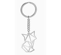 2 Pieces of Hollow Fox Keychain, Three-Dimensional Fox Metal Pendant, Creative Animal Shape Bag Decoration, Retro Hollow Carving Technology.