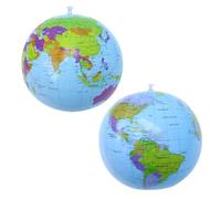 2 Pieces Of Inflatable Globes, School Globes, Global Map Tools, Geography Education Tool Accessories, World Balloon Globes
