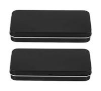 2 Pieces of Iron Storage Boxes with Lids, Portable Storage Boxes with Lids, Mini Portable Boxes, One-Piece Storage Boxes, Iron Chain Storage Boxes