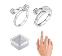 2 Pieces of Knitting Rings with 1 Piece of Clear Box, Crochet Loops, Knitting Rings, Knitting Rings, Crochet Loops for Crochet, Adjustable Crochet