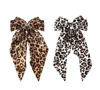 2 Pieces Of Leopard Print Bow Hair Clips, Retro Hair Accessories, Women'S Hair Accessories, Clothing Accessories, Fashion Classic Hair Accessories