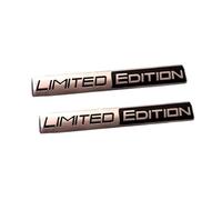 2 Pieces of Limited Edition Badges Metal Badge Racing Badges and Side Luggage car Motorcycles Ste(Silver)