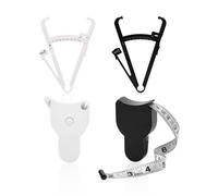 2 Pieces of Measurement Tapes, 2 Pieces of Body Fat Measuring Clips, Body Mass Index Measuring Tool, Body Fat Calipers, Body Fat Measuring Pliers, Dual Scale Retractable Tape Measure