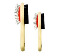 2 Pieces Of Pet Double-Sided Wooden Comb, Comfortable Handle, Cat And Dog Massage Comb, Creative Multi-Function Floating Brush, Pet Cleaning Supplies.