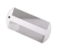 2 pieces of pet flea combs, stainless steel fine-toothed flea combs, multi-specification general purpose fleas removal combs for cats and dogs(S)