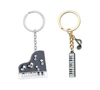 2 Pieces of Piano Note Keychain, Creative Pendant, Bag Accessories, Music Style Accessories.