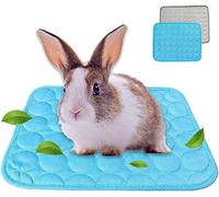 2 pieces of rabbit cooling pad pet rabbit bed guinea pig summer cool kitten pig hamster small animal kennel pad rabbit pig chinchilla cat washable and breathable ice silk ideal for family travel Nice