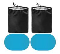 2 Pieces Of Rearview Mirror Cover, 2 Pieces Of Rearview Mirror Anti-Fogging Stickers, Rearview Mirror Protector, Rearview Mirror Rain Cover, Car Rearview Mirror Protective Cover