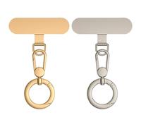 2 Pieces Of Ring Hooks And 2 Pieces Of Stainless Steel Clips, Can Be Rotated Around The Ring, Detachable Mobile Phone Ring Buckle, Mobile Phone Decoration Accessories.
