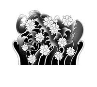 2 Pieces Of Semi-Permanent Cherry Blossom Full-Cover Half-Arm Tattoo Stickers Herbal Juice Japanese Style Lasts For 2 Weeks Temporary Tattoo Tattoo Sticker Fake Tattoo