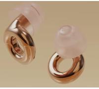 2 Pieces of Silicone Ring Earplugs, Noise Reduction and Sleep Aid, Replaceable Ear Caps, Clear Calls, Suitable for Social Gatherings and Work Conversations.