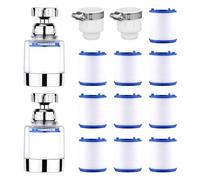 2 Pieces of Sink Water Filter, 10 Filter Cotton, Tap Water Filter, Water Filter Accessories, Bathtub Water Filter