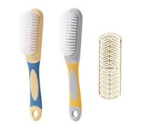 2 Pieces Of Soft-Brist Shoe Brushes, 1 Piece Of Upper Cleaning Brush, Shoe Cleaning Set, Multi-Function Cleaning Tool, Shoe Washing Cleaning Brush, Suitable For Sports Shoes, Boots, Blue).