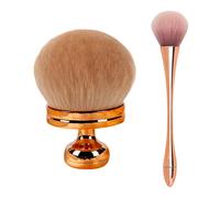 2 Pieces Of Soft Makeup Brush, Makeup Tools, Cosmetic Applicator, Suitable For Blush, Liquid Foundation, Loose Powder.