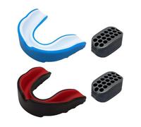 2 Pieces of Sports Braces and 2 Pieces of Masseter Balls, Sports Mouthguards, Sports Equipment, Suitable for Boxing, Taekwondo, Martial Arts