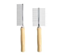 2 Pieces Of Stainless Steel Pet Comb, Pet Grooming Supplies, Hair Removal Comb, Hair Combing Tools.