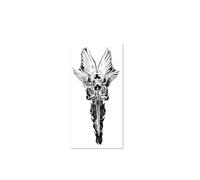 2 Pieces Of Temporary Tattoo Stickers Armored Angels For Women And Men Juice Plant Ink Waterproof Semi-Permanent And Long-Lasting For 2 Weeks Non-Reflective