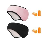 2 Pieces of Thermal Earmuffs and 2 Pairs of Earplugs, Sound-Isolating Earmuffs, Winter Cold-Proof Earmuffs, Sports Earmuffs, Sleeping Earmuffs