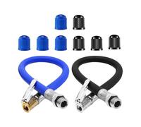 2 Pieces Of Tire Extension Tubes And 8 Pieces Of Valve Caps, Tire Inflation Hose, Tire Inflation Tool, Tire Inflation Adapter