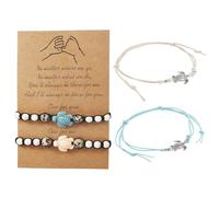 2 Pieces Of Turtle Bracelets, 2 Pieces Of Turtle Anklets, Braided Adjustment Bracelets, Hemp Rope Anklets, Summer Beach Vacation Jewelry, Couple And Friendship Jewelry Chains