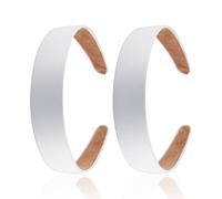 2 Pieces Of White Headband, Simple And Ele Wide Headband, Women'S Fashionable Headband, Non-Slip Headband, Fixed Hairstyle Decoration, Clothing Matching Headband