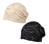 2 Pieces of Women's Headscarves, Women's Brimless Urinal Hats, Soft Women's Head Hats, Women's Bronzing Hats, Women's Headdresses