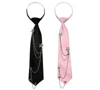 2 Pieces Of Women'S Tie, Simple And Versatile Tie, Fashionable And Personalized Accessories, Clothing Accessories.