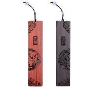 2 Pieces of Wood Carved Bookmarks, Vintage Bookmarks, Reading Accessories, Book Marking Tools, Creative Gifts.