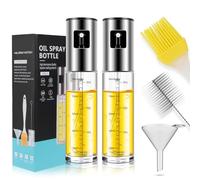2 Pieces Oil Sprayer Bottle, Oil Dispenser, Oil Bottles for Kitchen, Olive Oil Dispenser Bottle, Avocado Oil Spray, Olive Oil Dispenser, Oil Sprayer, Oil Bottle, for Deep Fryer