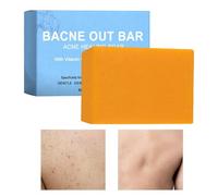 2 Pieces Out Bar Soap With Turmeric Deep Pore Cleansing Bar Bacne Out Bars Acnes Healing Soap For Goers Home Summer Daily Shower Routine Post-Workout Cleaning