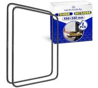 2 Pieces Oven Door Seal 450x340 mm with the Original Code 00754066 754066 00658558 for Bosch for Siemens for Neff for Balay for Constructa - 4 Hooks - Warranty 10 Years - MONTERAL