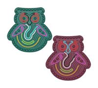 2 Pieces Owl Sensory Activity Board Toys With 36 Pieces Rope, Educational Toys, Creative Silicone Toys, Fingertip Toys For Toddlers