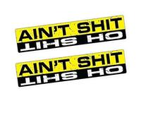 2 Pieces/Pack 15/20/24CM PVC Decal Ain't SHT OH Sticker Accessories on Bumper Rear Window Truck Motorcycle(Width 24 CM)