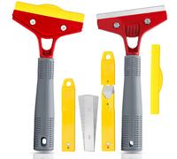 2 Pieces Paint Scraper Tool+ 20 Pieces Replacement Heads, DIY Paint and Adhesive Remover, Heavy Duty Scraper, Easy Removal of Wall Wallpaper