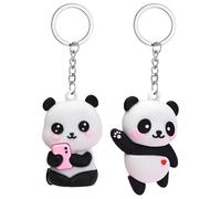 2 Pieces Panda Keychains, Cartoon Cute Keychains, Gift Keychains, Creative Keychains, Fun Decorations