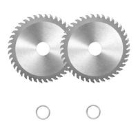2 Pieces Particle Board Mitre Saw Blade, 4.5" Angle Grinder Circular Saw Blade, 40 Teeth Carbide Finishing Saws, Alloy Steel Circular Cutter Blade, Table Saw Plunge Blade for Drills Rotary Tools