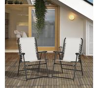 2-Pieces Patio Folding Chair Set