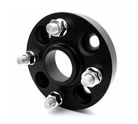 2 Pieces PCD 4x108 CB 63.4mm Wheel Spacer Adapter For Ecosport For Fiesta For Mustang1974-1993 Wheel Spacers(2PC black-20mm)