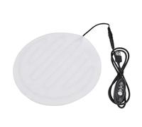 2 Pieces Pet Heated Pad Electric 20cm USB Electric Heating Pad For Cats Outside With 110cm Cord Cotton Heated Blanket For Cats With 3 Temperature Adjustable Winter Travel Car Chair Couch Shelter