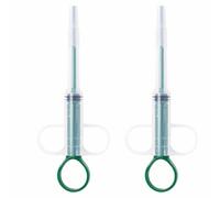 2 Pieces Pet Pill Plunger Popper for Small Cats Dogs Pill Gun Dispenser Shooter Pet Piller Soft Tip Tablet Syringe Pusher Animal Medicine Feeder for Feeding Accessories (Green)