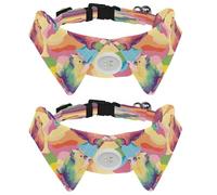 2 Pieces Pets Dog Cat Bowtie Tie, Pets Costume Adjustable Formal Necktie Collar for Cats Small Dogs Puppy Party Accessories, Capybara