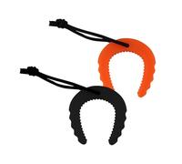 2 Pieces Plastic Door Pinch Guard, First Responder Door Slam Stopper with Nylon Cord Attachment for Emergency Medical Services Firefighter Prevent Finger Injuries Pet Lock in Room
