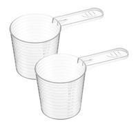 2 Pieces Plastic Measuring Cup, 4 Oz/120ml Measuring Cups 1/2 Cup Laundry Measure Cups Replacement Tools for Kitchen Dry and Liquid Ingredients, Dog Cat Food