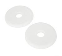 2 Pieces Plastic Radiator Pipe Covers for Pipes with 15mm Hole Diameter, Slide Over Collar with Secure Buckle for Radiators, Faucets, and Drain Pipes (white)