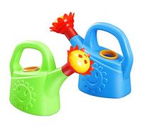 2 Pieces Plastic Watering Can Toy Bathtub Toy Watering Cooker Toy Sand and Beach Toy for (Random Colour)