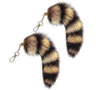 2 Pieces Plush Tail Pendants, Creative Interesting Pendants, Packaging Accessories and Gifts for Women, Color Spelling, One Size, Modern