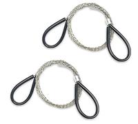 2 Pieces Pocket Wire Saw - 72cm Leather Wire Rope Mini Saw for Outdoor Camping, Gardening, Tree Branch, Wood Cutting